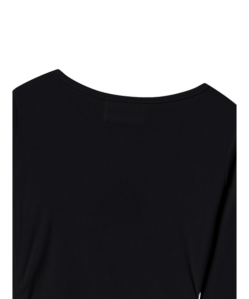 THE GREEN LAB（ザグリーンラボ）の「フラワーシャーリングロングスリーブ長袖Tシャツ[ブラック]（Tシャツ/カットソー・レディース・その他・FREE）」の4枚目の写真