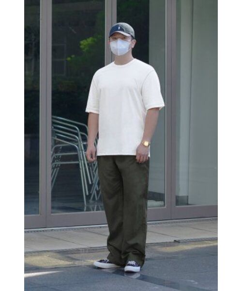 MUSINSA STANDARD(ムシンサスタンダード)の「コットンリネンツータックワイドパンツ【カーキ】(その他パンツ・メンズ・その他・38/36/34/28/29/32/30/31/33/26/27)」の11枚目の写真