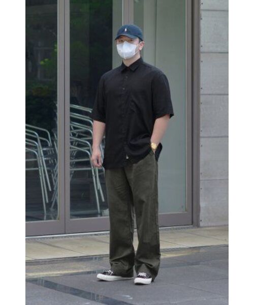 MUSINSA STANDARD(ムシンサスタンダード)の「コットンリネンツータックワイドパンツ【カーキ】(その他パンツ・メンズ・その他・38/36/34/28/29/32/30/31/33/26/27)」の13枚目の写真