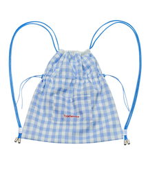 TYPESERVICE（タイプサービス）の「Checkered Button Pocket Bag [Sky Blue]（バックパック/リュック）」