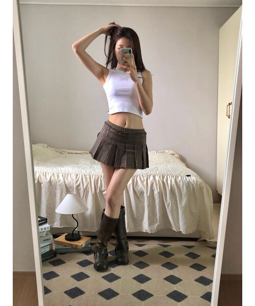 YOUHEE(ユヒ)の「BUTTERFLY HOTFIX SLEEVELESS WHITE(Tシャツ/カットソー・レディース・その他・FREE)」の7枚目の写真