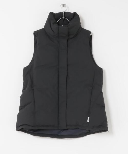THE GOODLAND MARKET（ザグッドランドマーケット）の「KWD　STAND COLLAR DOWN VEST（ダウンベスト・レディース・アイボリー/ブラック・FREE）」の5枚目の写真