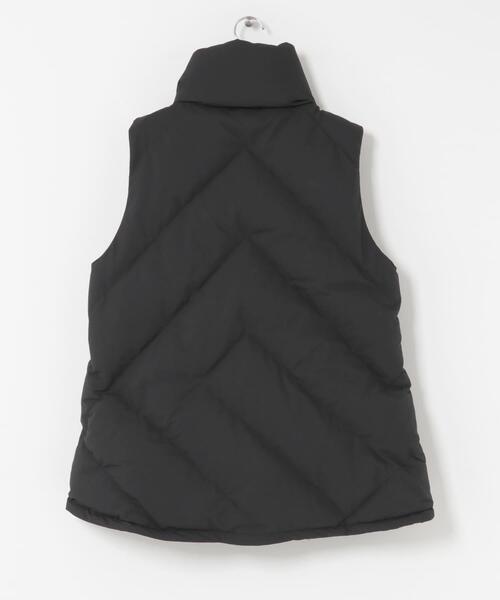 THE GOODLAND MARKET（ザグッドランドマーケット）の「KWD　STAND COLLAR DOWN VEST（ダウンベスト・レディース・アイボリー/ブラック・FREE）」の8枚目の写真