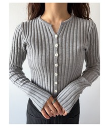 Geeong（ジーオン）の「【ZOZO限定】リブ ニットカーディガン（カーディガン/ボレロ）」