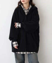 裏起毛フード付きライトアウター
