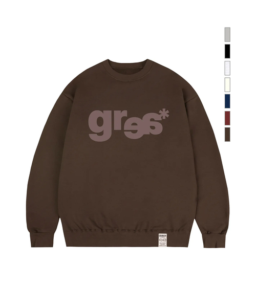 GRAVER（グレーバー）の「[ユニセックス]GRAE-S ワイド スウェット_7色（スウェット・レディース・ホワイト/ライトグレー/ブラック/ネイビー/ブラウン/クリーム/ワインレッド・SMALL/MEDIUM/LARGE）」の4枚目の写真