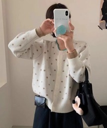 PIN（ピン）の「ドットニットカーディガン（カーディガン/ボレロ）」