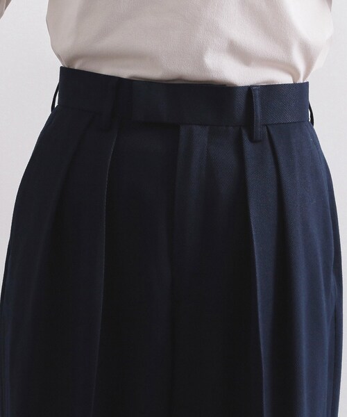 OPAQUE.CLIP（オペークドットクリップ）の「カルゼタックワイドパンツ【洗濯機OK】（その他パンツ・レディース・オフホワイト/ネイビー・38/40）」の14枚目の写真