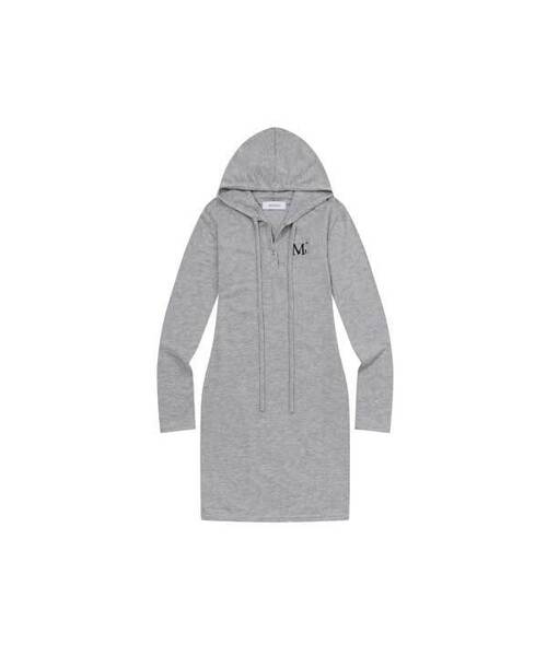 MUCENT(ムセント)の「シアンフードネックスリムフィットワンピース (4カラー)(ワンピース・レディース・チャコール/ダークグレー/グレー/ブラック・FREE)」の2枚目の写真