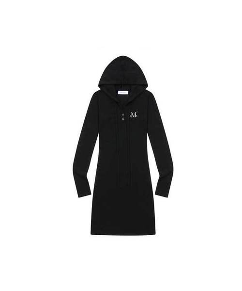 MUCENT(ムセント)の「シアンフードネックスリムフィットワンピース (4カラー)(ワンピース・レディース・チャコール/ダークグレー/グレー/ブラック・FREE)」の1枚目の写真