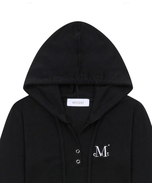 MUCENT(ムセント)の「シアンフードネックスリムフィットワンピース (4カラー)(ワンピース・レディース・チャコール/ダークグレー/グレー/ブラック・FREE)」の7枚目の写真