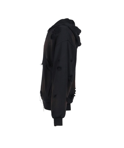 JUN/NAKAYAMA(ジュンナカヤマ)の「THERMAL LAYERED ZIP HOODIE(パーカー・メンズ・ブラック/グレー・46/48)」の4枚目の写真