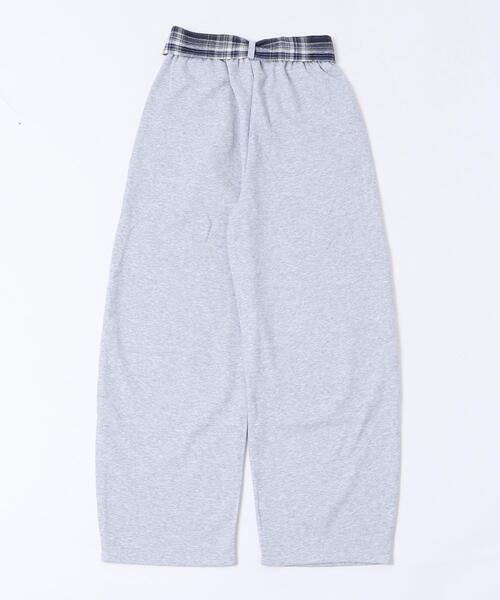 dispark（ディスパーク）の「DISPARK/フェイクスリーブスウェットパンツ（スウェットパンツ・レディース・杢グレー/ブラック・FREE）」の3枚目の写真