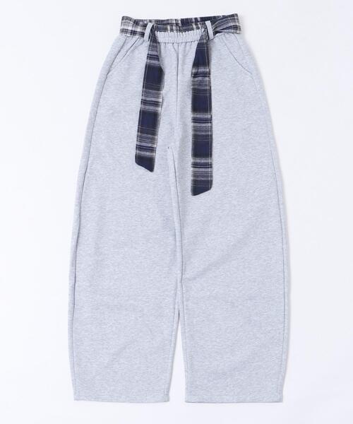 dispark（ディスパーク）の「DISPARK/フェイクスリーブスウェットパンツ（スウェットパンツ・レディース・杢グレー/ブラック・FREE）」の12枚目の写真