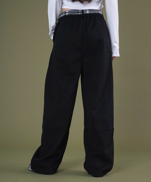 dispark（ディスパーク）の「DISPARK/フェイクスリーブスウェットパンツ（スウェットパンツ・レディース・杢グレー/ブラック・FREE）」の14枚目の写真