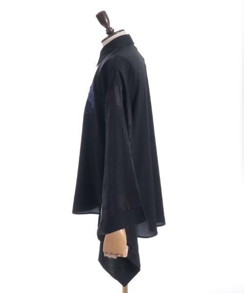 REZEN（リゼン）の「牡丹刺繍和袖シャツ（シャツ/ブラウス・メンズ・ブルーパープル/ライトグレー/ローズ・LARGE/MEDIUM）」の13枚目の写真