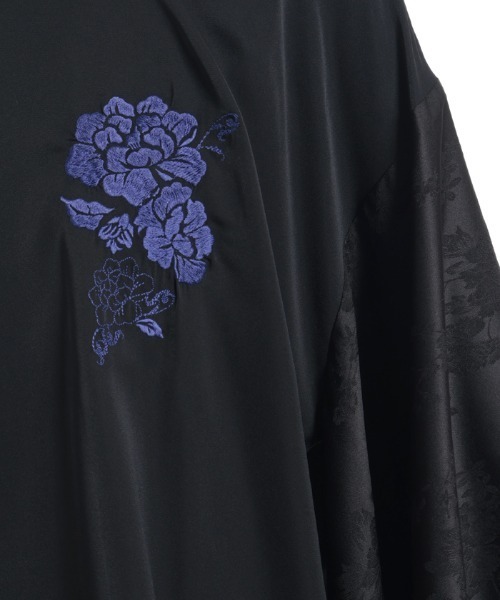 REZEN（リゼン）の「牡丹刺繍和袖シャツ（シャツ/ブラウス・メンズ・ブルーパープル/ライトグレー/ローズ・LARGE/MEDIUM）」の15枚目の写真