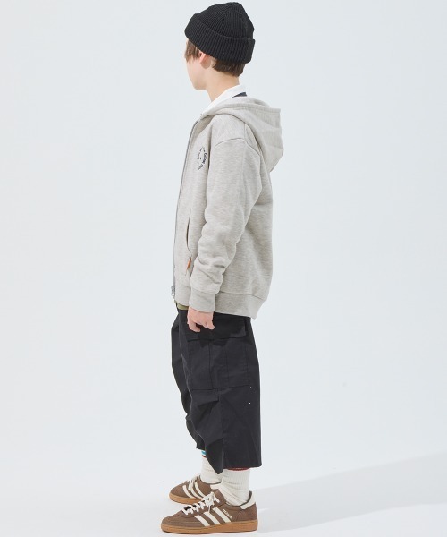 KRIFF MAYER Kid's Collection（クリフメイヤーキッズコレクション）の「裏毛ジップアップパーカー（パーカー・キッズ・グリーン/チャコール/ネイビー/グレー・150/140/130/120/170/160）」の22枚目の写真