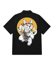 KYSB0101 クマ 半袖シャツ ブラック