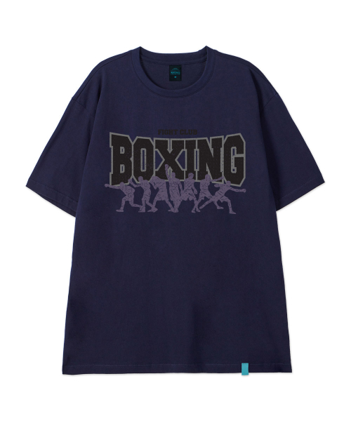 ASTRAL PROJECTION（アストラルプロジェクション）の「[ファイトクラブボクシング]コットンルーズフィット半袖Tシャツ_スペースネイビー（Tシャツ/カットソー・メンズ・その他・LARGE/MEDIUM/X-LARGE/XX-LARGE）」の2枚目の写真