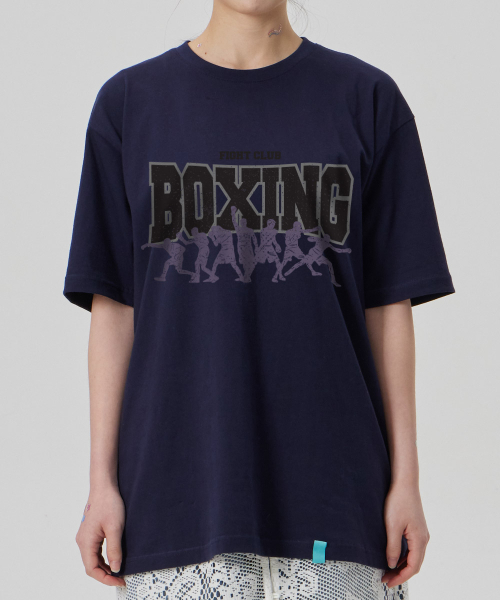 ASTRAL PROJECTION（アストラルプロジェクション）の「[ファイトクラブボクシング]コットンルーズフィット半袖Tシャツ_スペースネイビー（Tシャツ/カットソー・メンズ・その他・LARGE/MEDIUM/X-LARGE/XX-LARGE）」の4枚目の写真