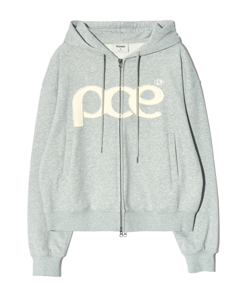 PIECEMAKER（ピースメーカー）の「[2TYPE] PCE APPLIQUE ZIP HOODIE (GREY)（パーカー・レディース・その他・MEDIUM/LARGE/SMALL）」の22枚目の写真