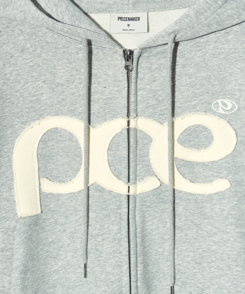 PIECEMAKER（ピースメーカー）の「[2TYPE] PCE APPLIQUE ZIP HOODIE (GREY)（パーカー・レディース・その他・MEDIUM/LARGE/SMALL）」の18枚目の写真
