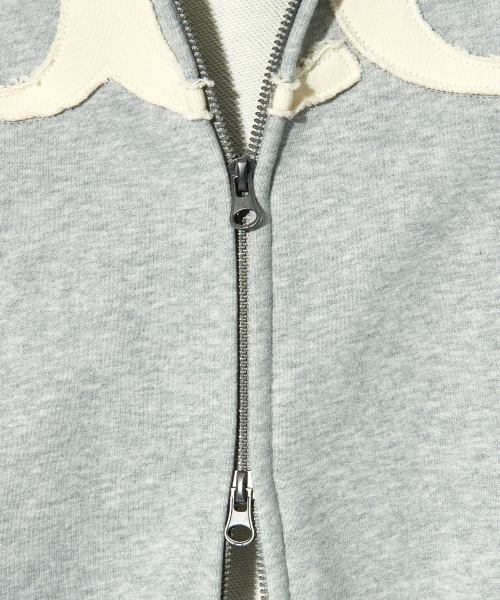 PIECEMAKER（ピースメーカー）の「[2TYPE] PCE APPLIQUE ZIP HOODIE (GREY)（パーカー・レディース・その他・MEDIUM/LARGE/SMALL）」の12枚目の写真
