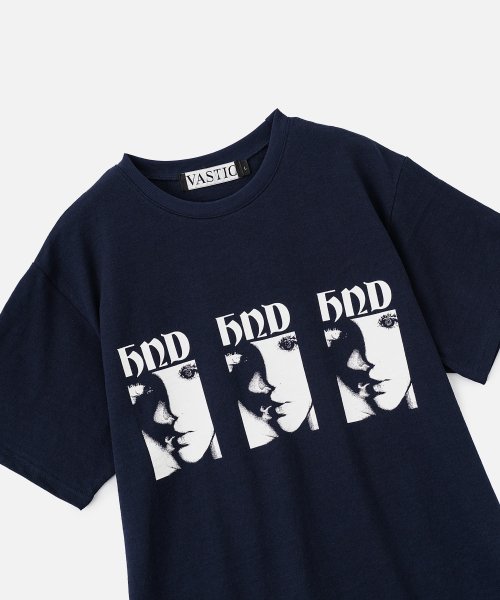 VASTIC(バスティック)の「Hnd Tシャツ_ネイビー(Tシャツ/カットソー・メンズ・その他・MEDIUM/LARGE/X-LARGE)」の4枚目の写真