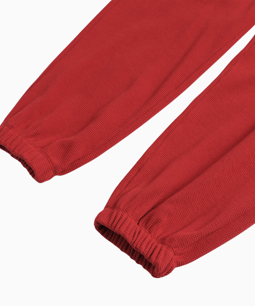 MENASOO（ミナス）の「Track Logo Waffle Jogger Pants_Red（スウェットパンツ・レディース・レッド・F）」の14枚目の写真