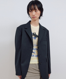 SINGLE HIDDEN JACKET_CHARCOAL