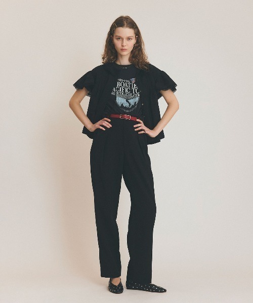 THE SHINZONE(ザ シンゾーン)の「THE SHINZONE/シンゾーン レースブラウス LACE BLOUSE 26MMSBL08(シャツ/ブラウス・レディース・ホワイト/ブラック・36)」の3枚目の写真