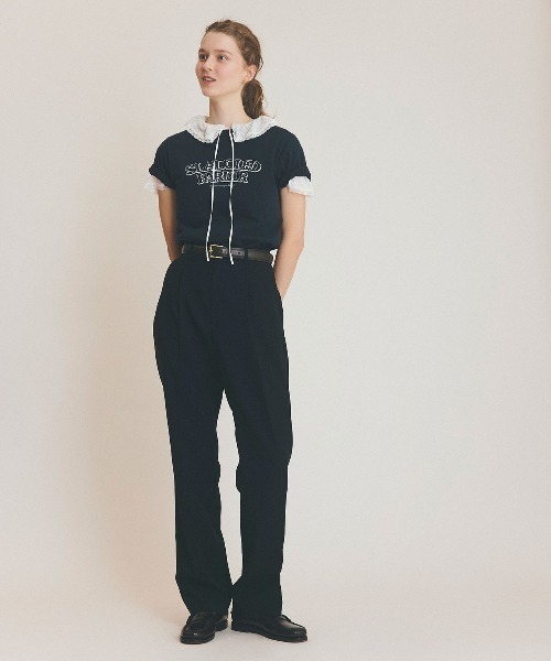 THE SHINZONE(ザ シンゾーン)の「THE SHINZONE/シンゾーン レースブラウス LACE BLOUSE 26MMSBL08(シャツ/ブラウス・レディース・ホワイト/ブラック・36)」の4枚目の写真