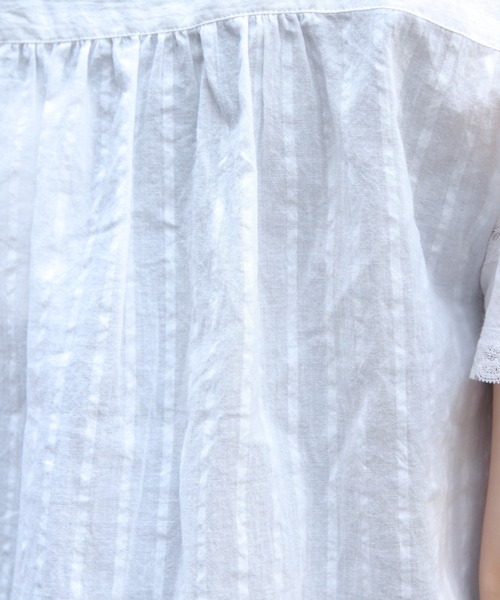 THE SHINZONE(ザ シンゾーン)の「THE SHINZONE/シンゾーン レースブラウス LACE BLOUSE 26MMSBL08(シャツ/ブラウス・レディース・ホワイト/ブラック・36)」の22枚目の写真