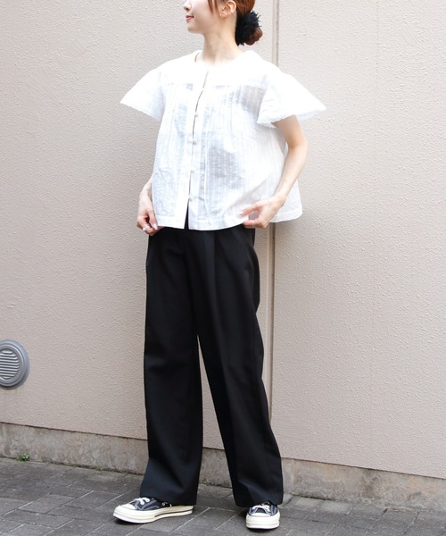 THE SHINZONE(ザ シンゾーン)の「THE SHINZONE/シンゾーン レースブラウス LACE BLOUSE 26MMSBL08(シャツ/ブラウス・レディース・ホワイト/ブラック・36)」の20枚目の写真