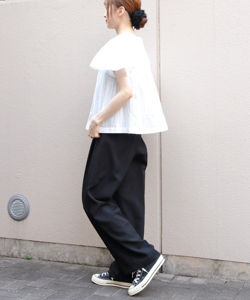 THE SHINZONE(ザ シンゾーン)の「THE SHINZONE/シンゾーン レースブラウス LACE BLOUSE 26MMSBL08(シャツ/ブラウス・レディース・ホワイト/ブラック・36)」の19枚目の写真