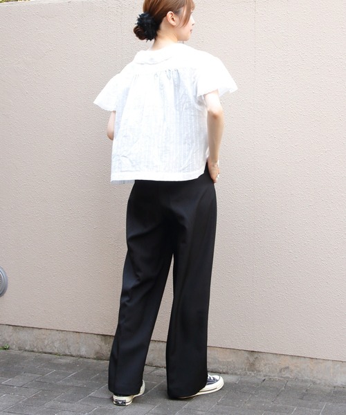THE SHINZONE(ザ シンゾーン)の「THE SHINZONE/シンゾーン レースブラウス LACE BLOUSE 26MMSBL08(シャツ/ブラウス・レディース・ホワイト/ブラック・36)」の18枚目の写真