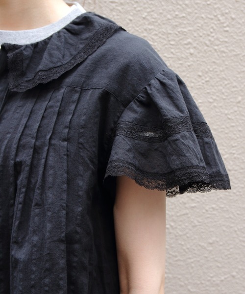 THE SHINZONE(ザ シンゾーン)の「THE SHINZONE/シンゾーン レースブラウス LACE BLOUSE 26MMSBL08(シャツ/ブラウス・レディース・ホワイト/ブラック・36)」の15枚目の写真