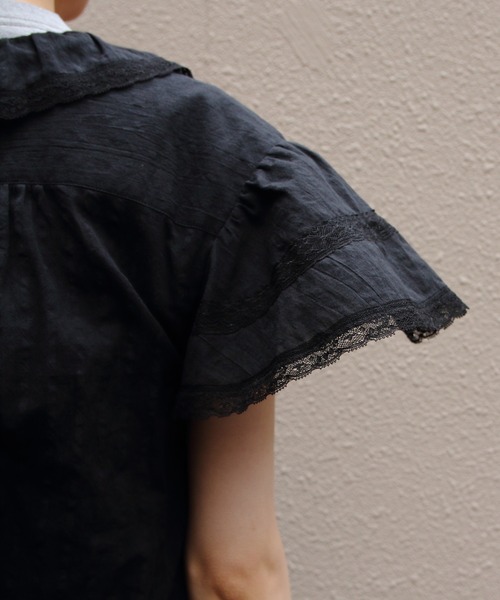THE SHINZONE(ザ シンゾーン)の「THE SHINZONE/シンゾーン レースブラウス LACE BLOUSE 26MMSBL08(シャツ/ブラウス・レディース・ホワイト/ブラック・36)」の14枚目の写真