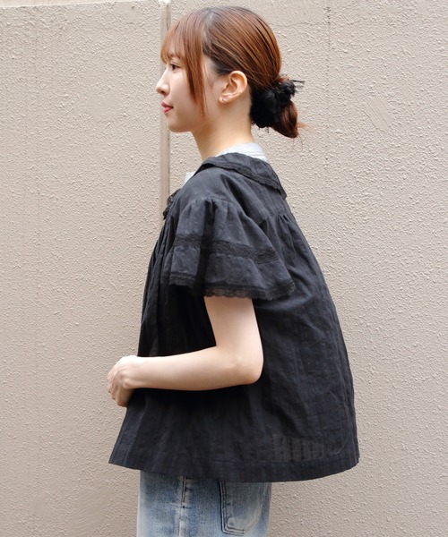 THE SHINZONE(ザ シンゾーン)の「THE SHINZONE/シンゾーン レースブラウス LACE BLOUSE 26MMSBL08(シャツ/ブラウス・レディース・ホワイト/ブラック・36)」の11枚目の写真