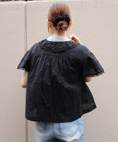 THE SHINZONE(ザ シンゾーン)の「THE SHINZONE/シンゾーン レースブラウス LACE BLOUSE 26MMSBL08(シャツ/ブラウス・レディース・ホワイト/ブラック・36)」の10枚目の写真