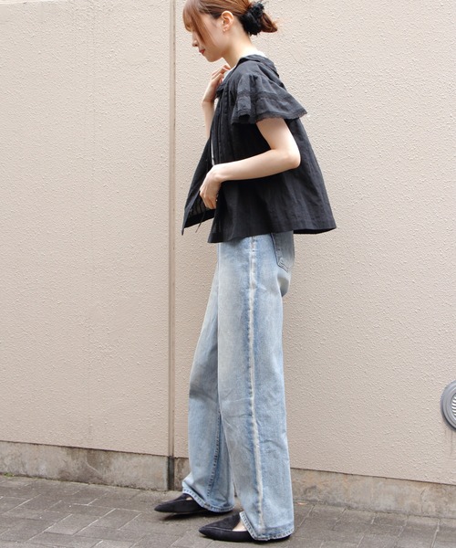 THE SHINZONE(ザ シンゾーン)の「THE SHINZONE/シンゾーン レースブラウス LACE BLOUSE 26MMSBL08(シャツ/ブラウス・レディース・ホワイト/ブラック・36)」の7枚目の写真