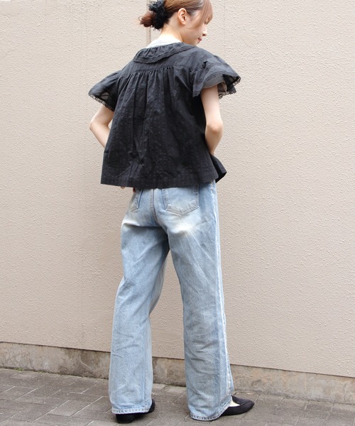THE SHINZONE(ザ シンゾーン)の「THE SHINZONE/シンゾーン レースブラウス LACE BLOUSE 26MMSBL08(シャツ/ブラウス・レディース・ホワイト/ブラック・36)」の6枚目の写真