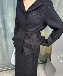 Ameri | GLITTER TWEED SET UP(セットアップ)