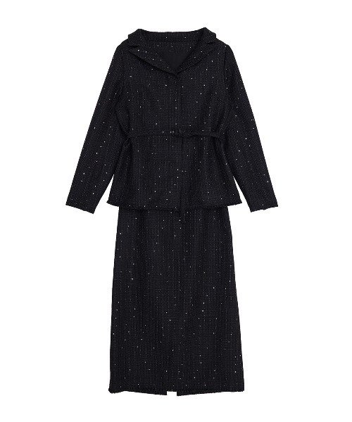 GLITTER TWEED SET UP（セットアップ）｜Ameri（アメリ）の