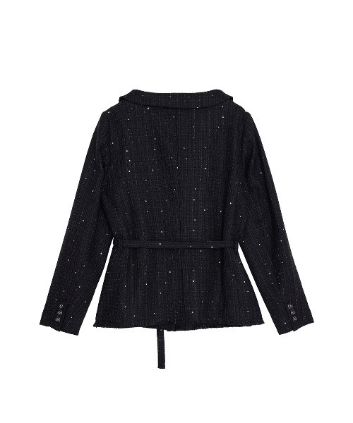 Ameri(アメリ)の「GLITTER TWEED SET UP(セットアップ・レディース・ブラック/ブラウン・SMALL/MEDIUM)」の22枚目の写真