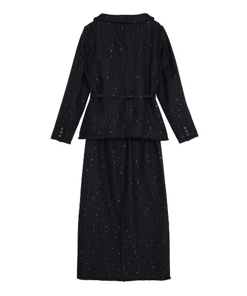 Ameri(アメリ)の「GLITTER TWEED SET UP(セットアップ・レディース・ブラック/ブラウン・SMALL/MEDIUM)」の20枚目の写真