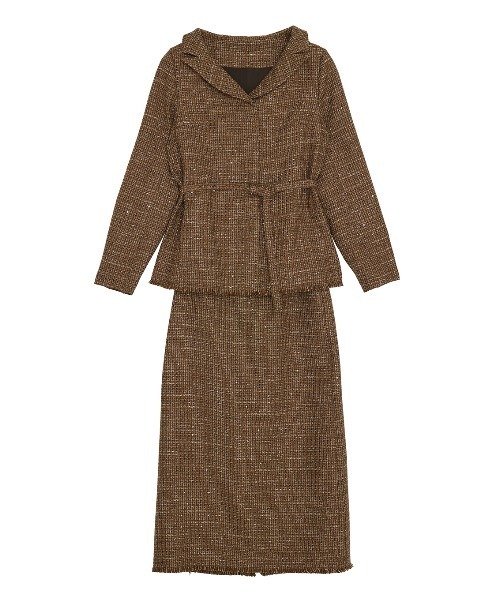 GLITTER TWEED SET UP（セットアップ）｜Ameri（アメリ）の