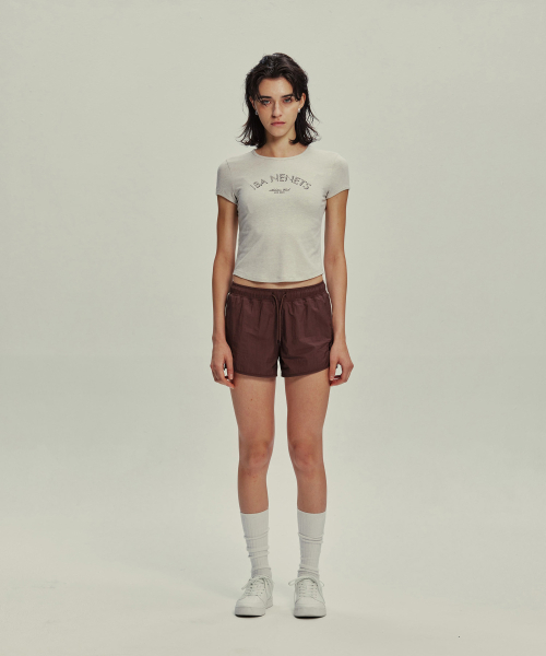 IBA NENETS(イバネネツ)の「ストレッチグラフィックTシャツ-アイボリーメランジ(Tシャツ/カットソー・レディース・その他・SMALL)」の3枚目の写真