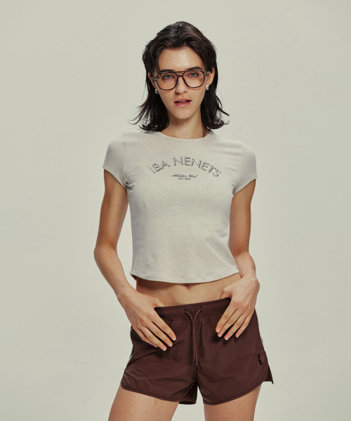 IBA NENETS(イバネネツ)の「ストレッチグラフィックTシャツ-アイボリーメランジ(Tシャツ/カットソー・レディース・その他・SMALL)」の10枚目の写真